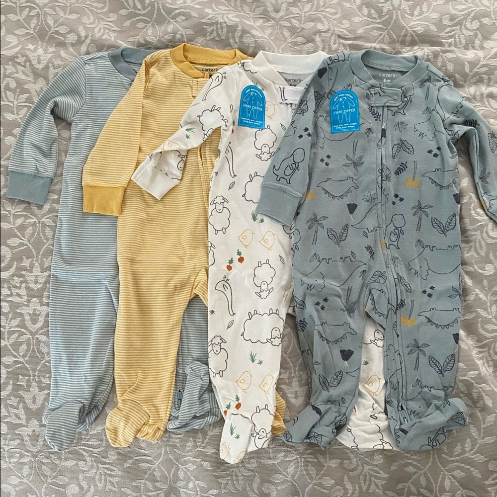 NWT Carter’s 6 month footed pajamas